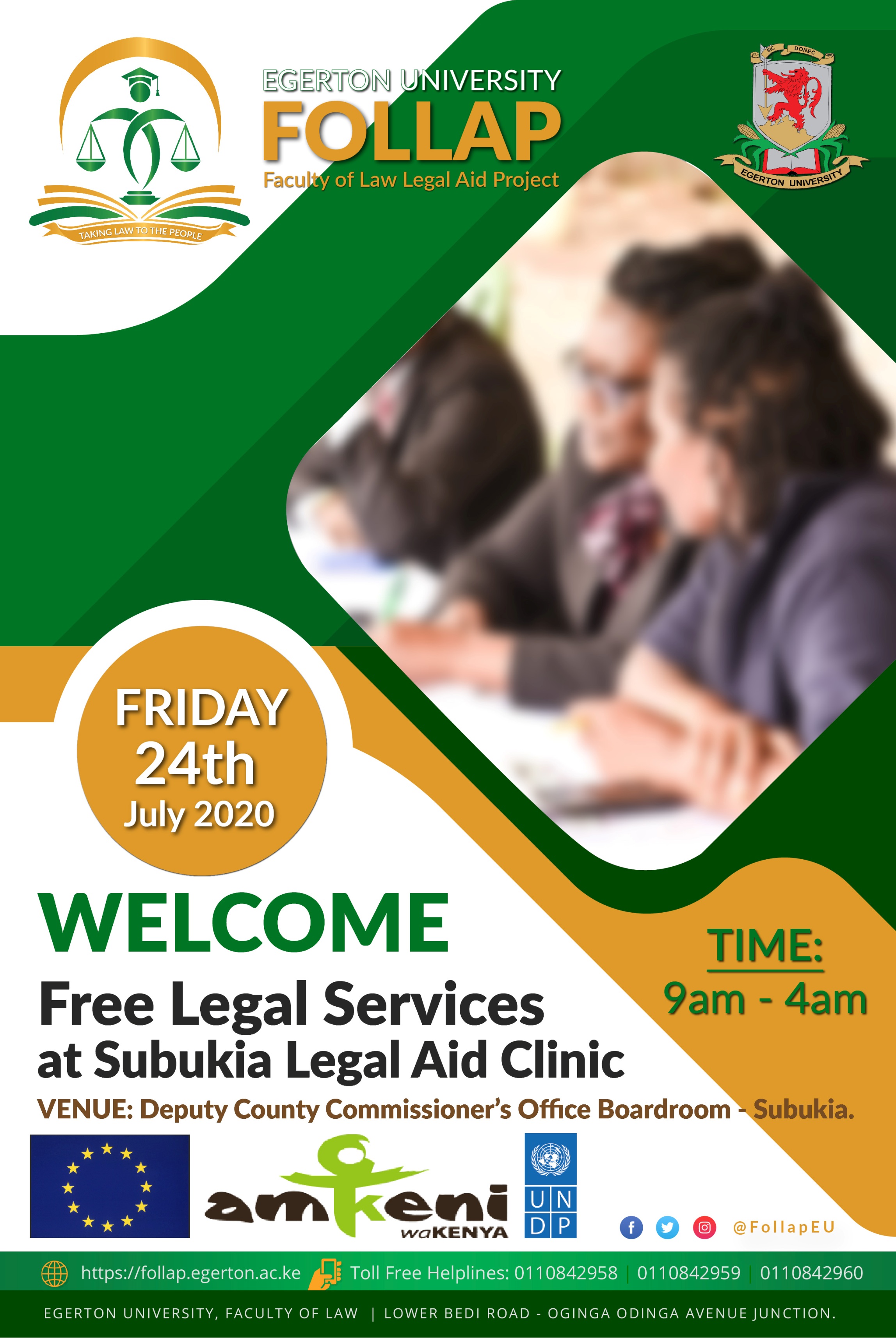 POSTER - Subukia Legal Aid Clinic