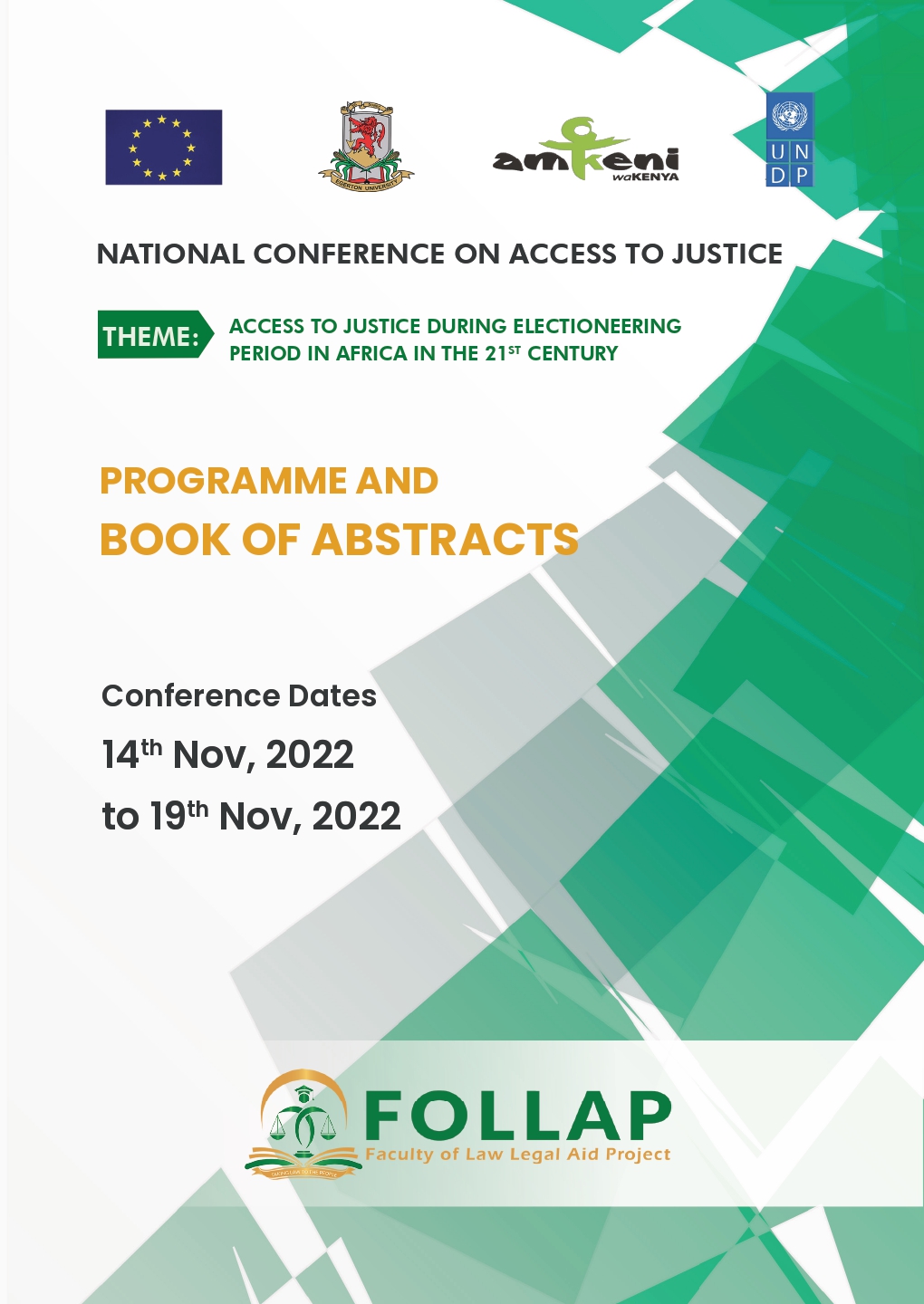 Book of Abstracts: 3rd National Conference on Legal Aid
