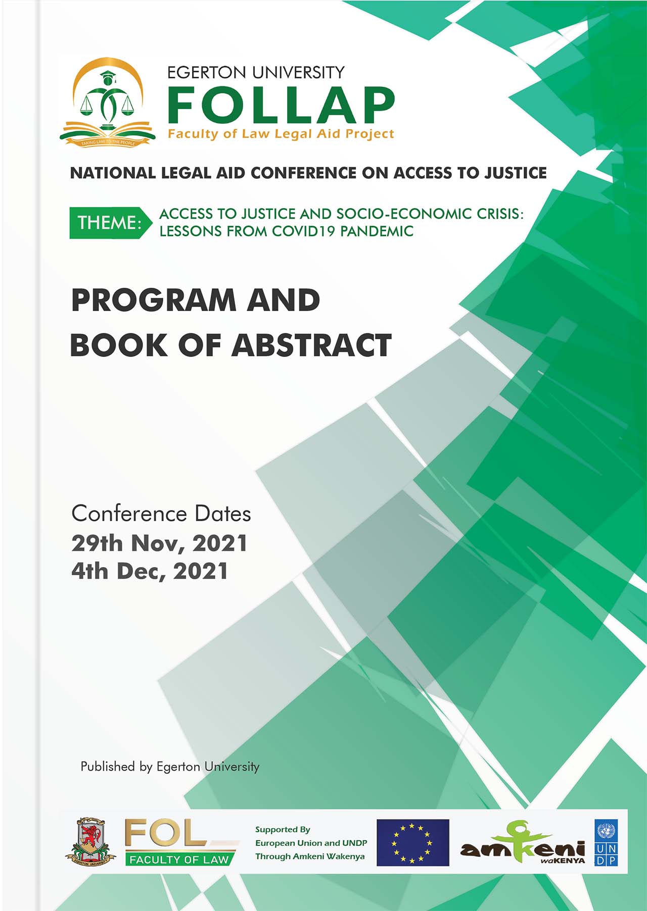 Book of Abstracts: 2nd National Conference on Legal Aid